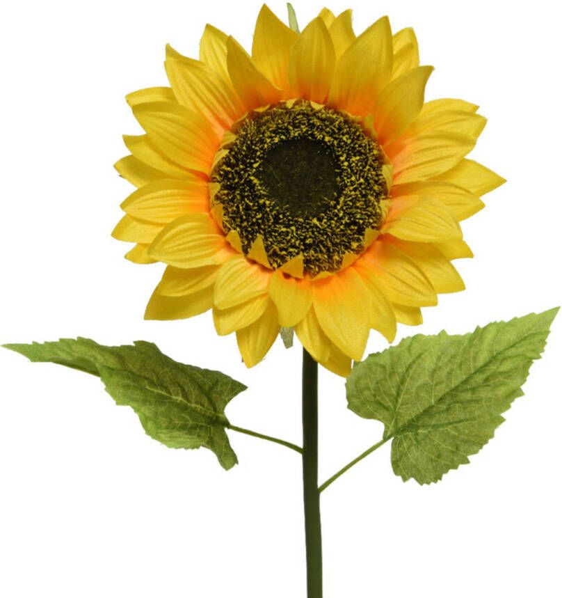 Shoppartners Gele zonnebloemen kunstbloemen kunsttakken 76 cm Kunstbloemen