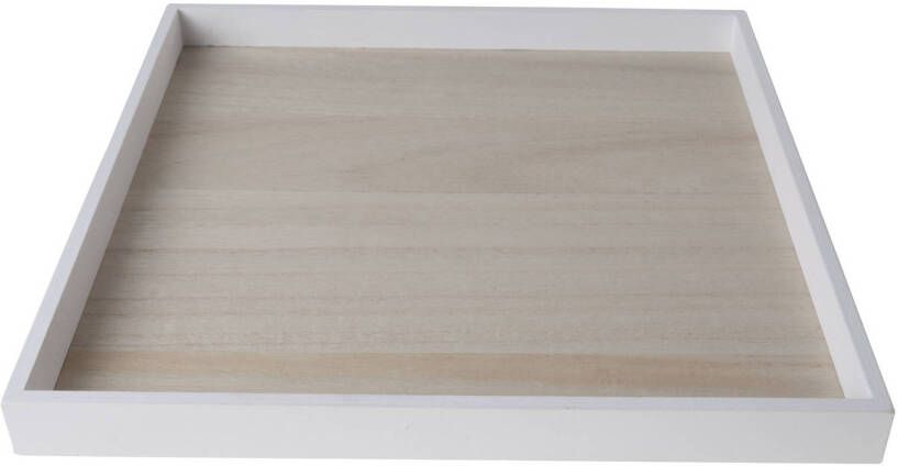 Cosy & Trendy Kaarsenbord-plateau hout vierkant L30 x B30 x H3 cm Kaarsenonderzetter Kaarsenplateaus