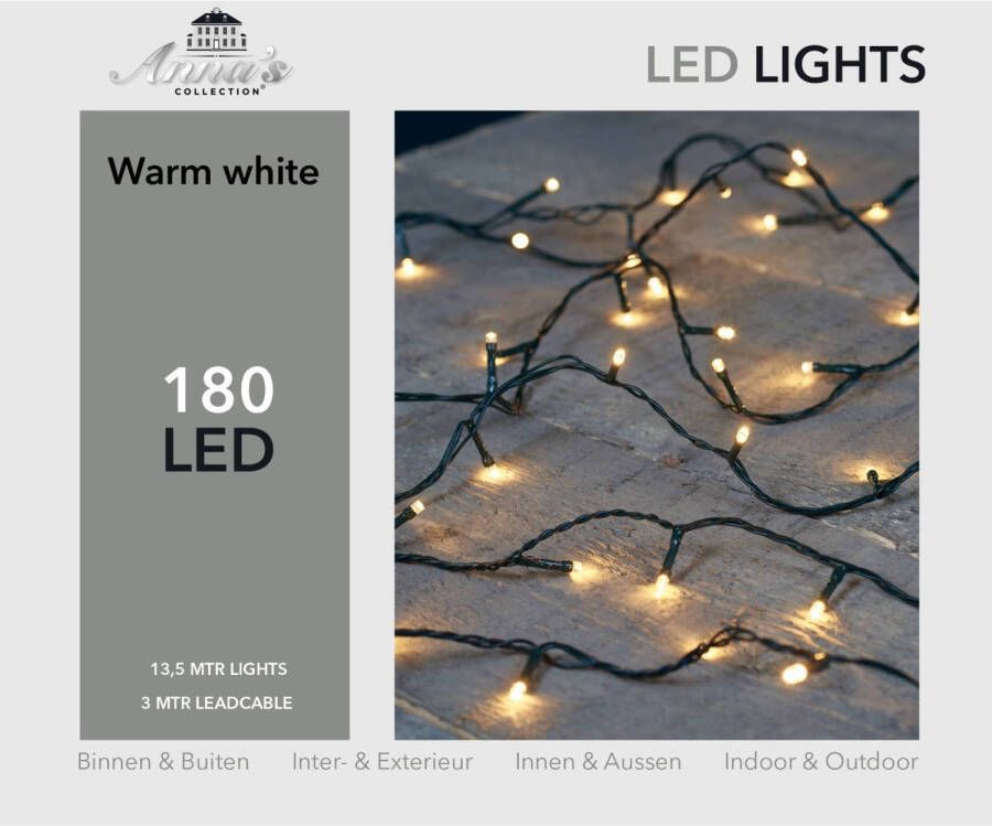Shoppartners Kerstverlichting 180 LED s warm wit Anna&apos;s Collection