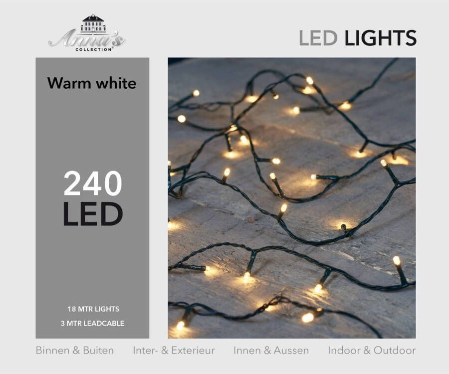 Shoppartners Kerstverlichting 240 LED s warm wit Anna&apos;s Collection