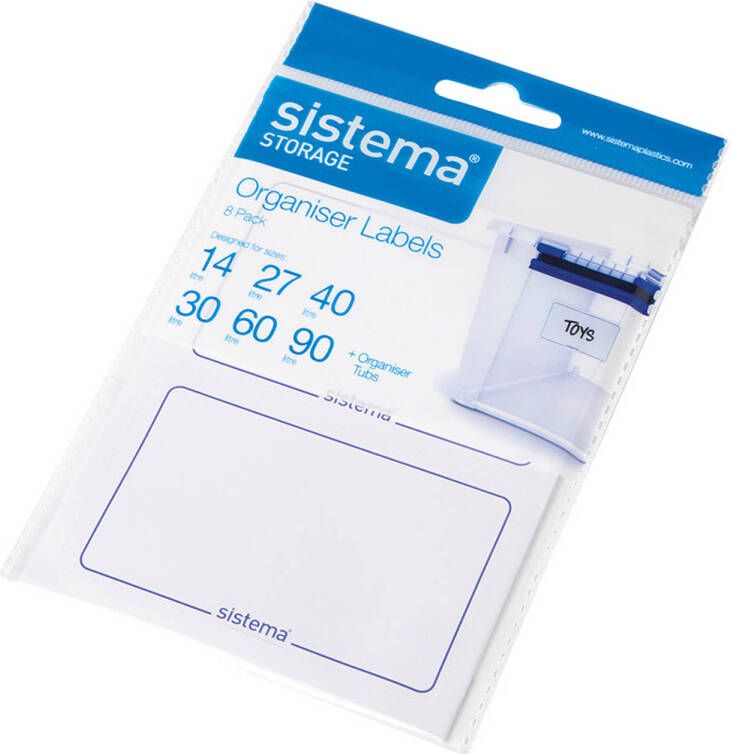 Sistema Labelstickers voor opbergboxen