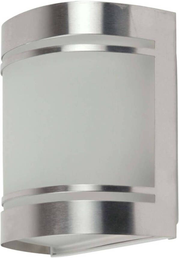 Smartwares Muurlamp voor buiten 14x16 5x10 5 cm zilverkleurig