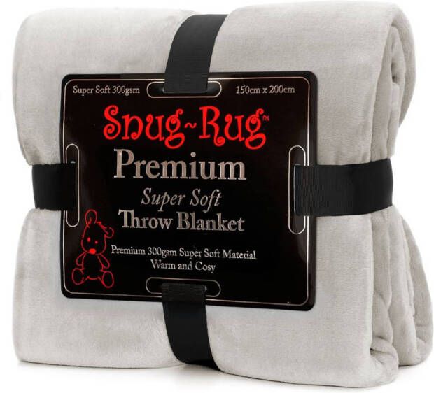 Snug-Rug premium throw deken kiezel grijs