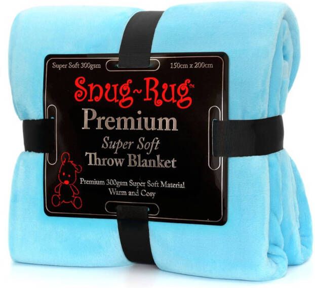 Snug-Rug premium throw deken scuba blauw