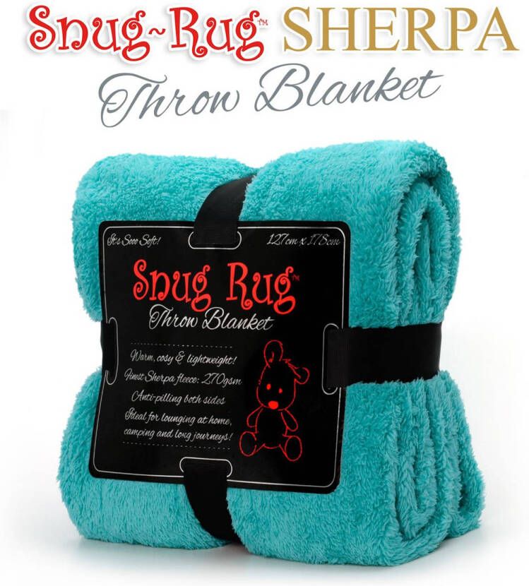 Snug-Rug throw deken blauwgroen