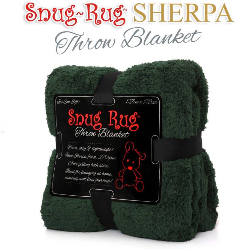 Snug-Rug throw deken racing groen