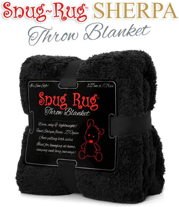 Snug-Rug throw deken zwart