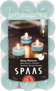 Candles by Spaas Geurtheelichten Minty Hammam 30 Stuks