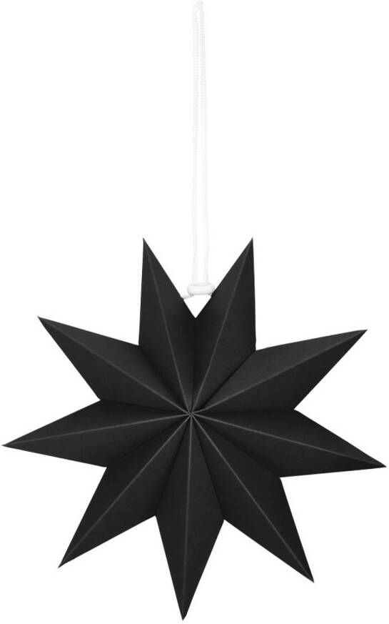 Springos Kerst Ster Papier Opvouwbaar 30 cm Zwart