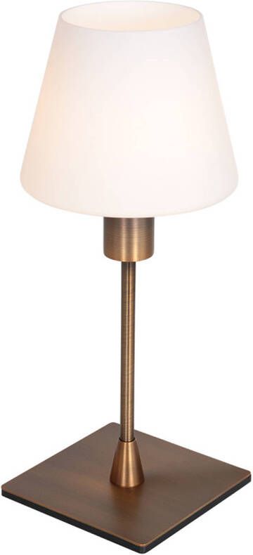 Steinhauer Ancilla tafellamp E14 (kleine fitting) brons en opaal