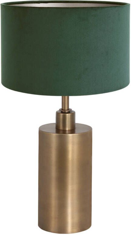 Steinhauer Brass tafellamp groen metaal 47 cm hoog
