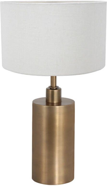 Steinhauer Brass tafellamp wit metaal 47 cm hoog