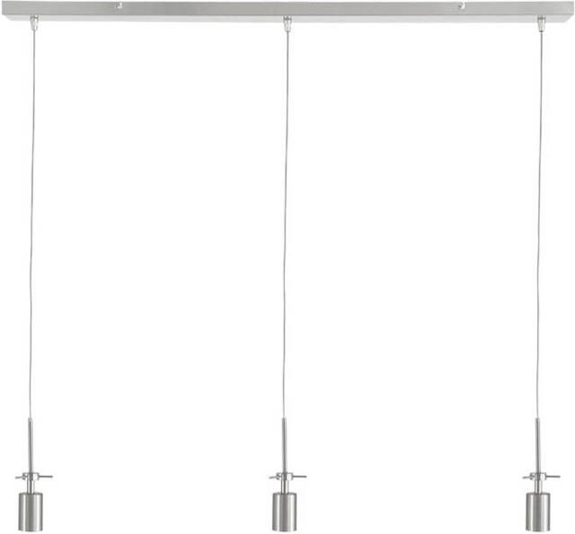 Steinhauer Glass light hanglamp E27 (grote fitting) staal