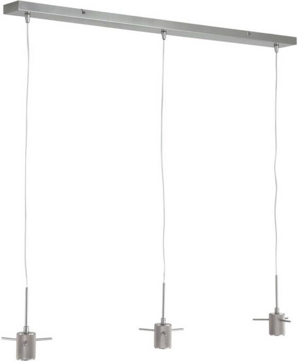 Steinhauer Glass light hanglamp E27 (grote fitting) staal