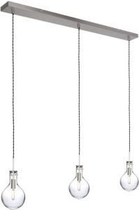 Steinhauer Hanglamp Elegance 3 Lichts L 100 Cm Mat Chroom