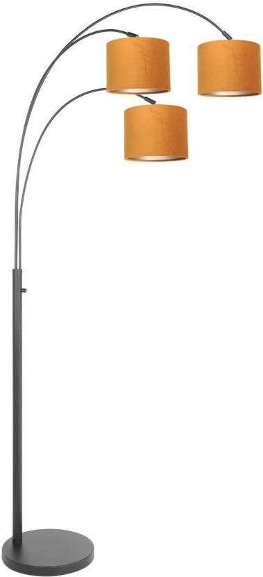 Steinhauer Sparkled light vloerlamp E27 (grote fitting) goud en zwart