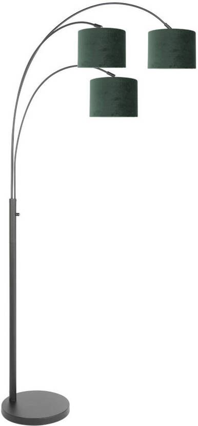 Steinhauer Sparkled light vloerlamp E27 (grote fitting) groen en zwart