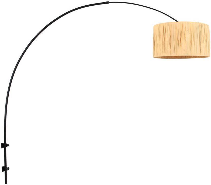 Steinhauer Sparkled light wandlamp Draai- en of kantelbaar E27 (grote fitting) naturel en zwart