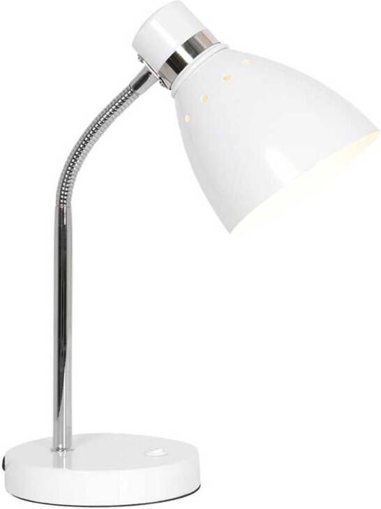 Steinhauer Spring tafellamp ø 13 cm Draai- en of kantelbaar E27 (grote fitting) wit