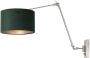 Steinhauer Prestige Chic wandlamp staal en groen tot 105 cm diep E27 - Thumbnail 1