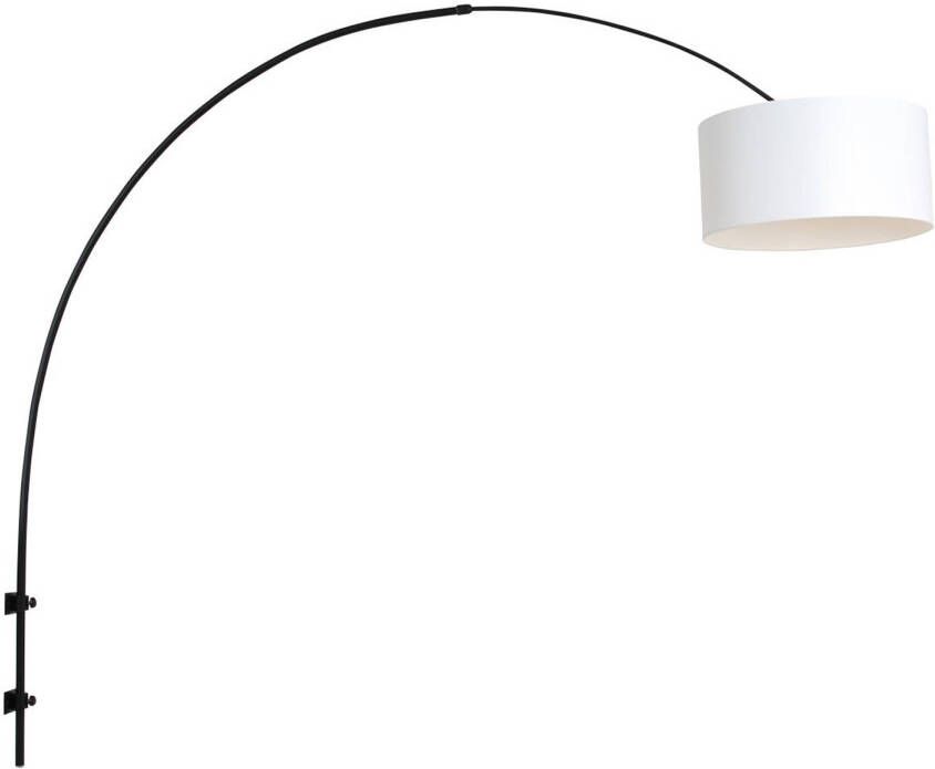 Steinhauer Sparkled Light wandlamp zwart met wit boog kap ?40 cm
