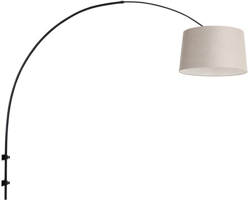 Steinhauer Sparkled Light wandlamp zwart en grijs boog kap ?45 cm