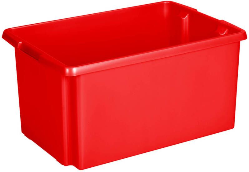 Sunware Opslagbox kunststof 51 liter rood 59 x 39 x 29 cm Nestbaar Opbergbox