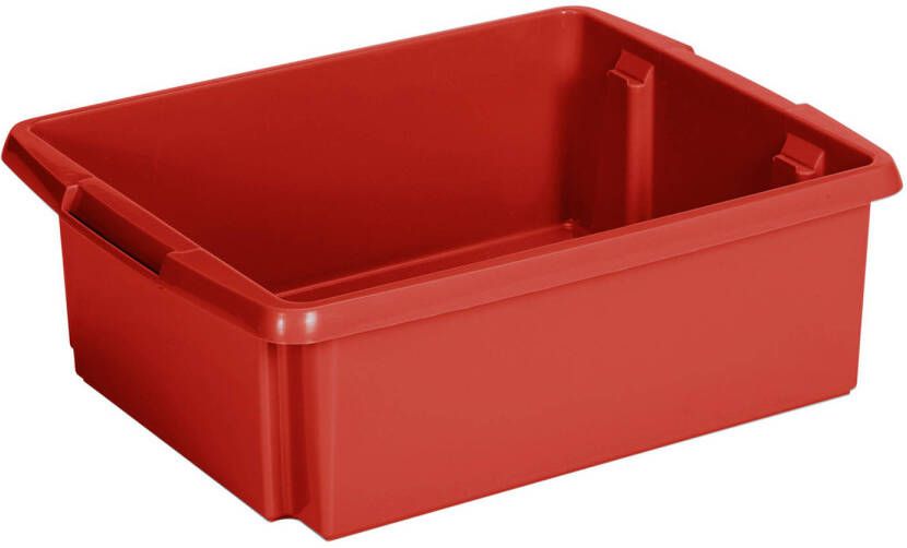 Sunware opslagbox kunststof 17 liter rood 45 x 36 x 14 cm Opbergbox