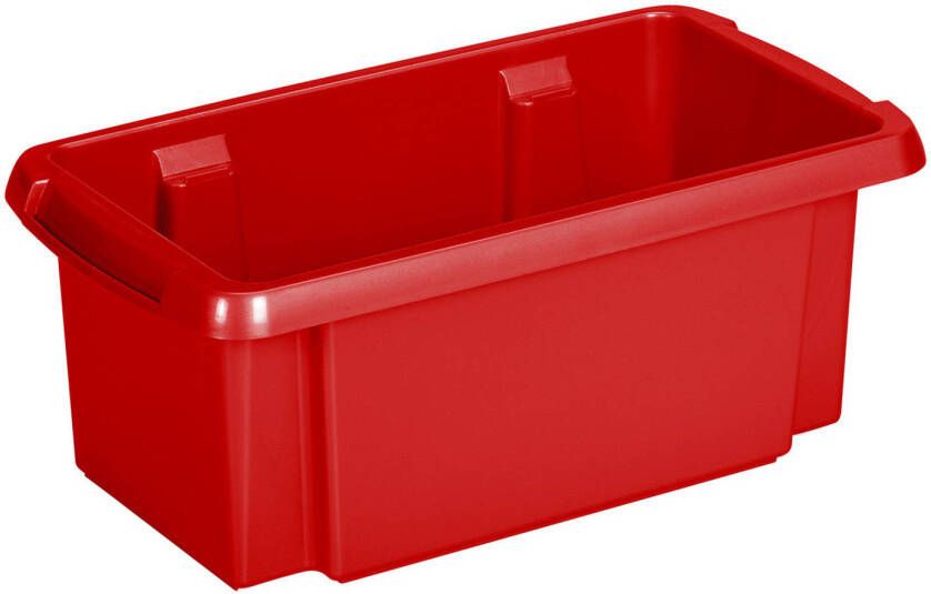 Sunware opslagbox kunststof 7 liter rood 38 x 21 x 14 cm Opbergbox