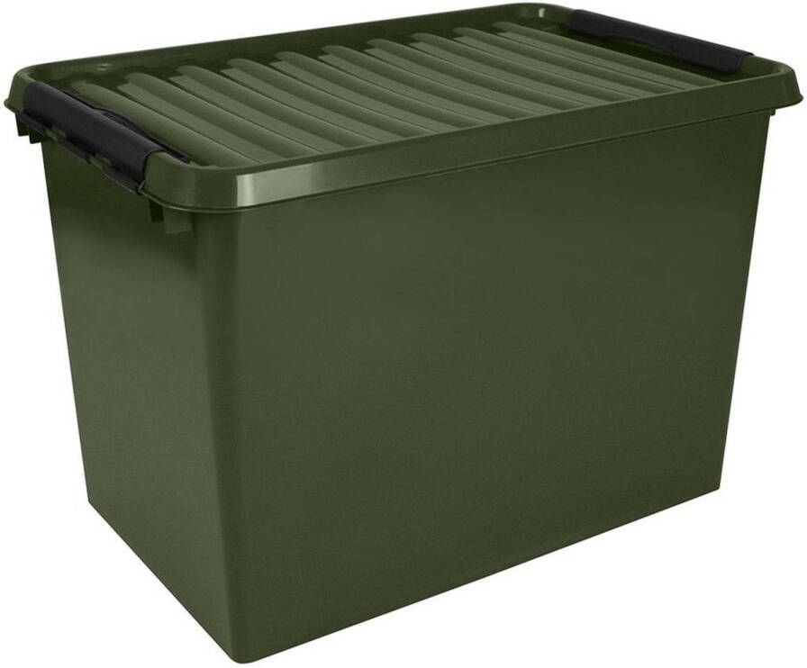 Sunware opslagbox met deksel groen 72 liter 60 x 40 x 42 cm Opbergbox