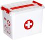 Sunware Q-line EHBO doos met inzet 9L wit rood 30 x 20 x 22 cm - Thumbnail 1