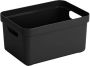 Sunware Opbergboxen opbergmanden 5 liter zwart kunststof Opbergers Opbergbox - Thumbnail 1