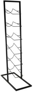 Svenska Living Wijnrek voor 6 flessen zwart metaal 38 x 84 x 18 cm Wijnrekken