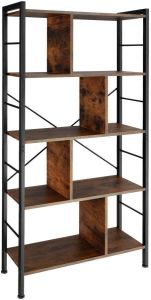 Tectake wandkast opbergmeubel Charleston industrieel donkerbruin 404545