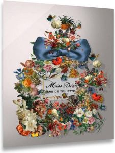 Ter Halle Glasschilderij 60 X 80 Cm Miss Dior Flowers Eau De Toilette