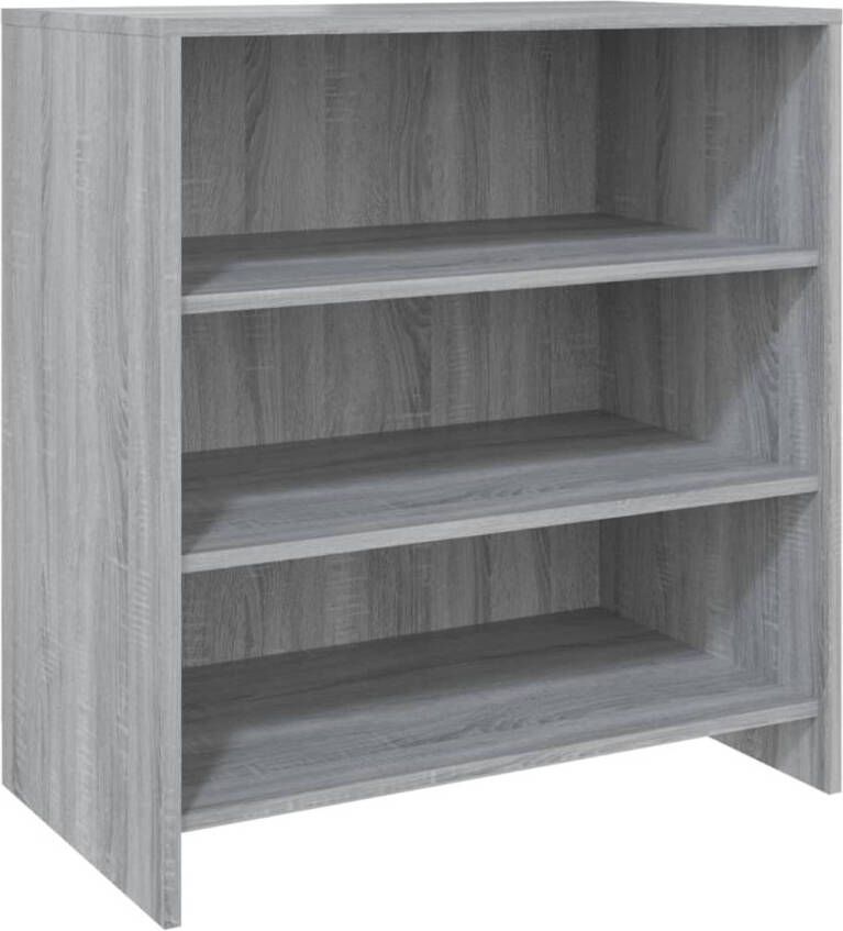 The Living Store Bijzetkast 70 x 40.5 x 75 cm Grijs Sonoma Eiken