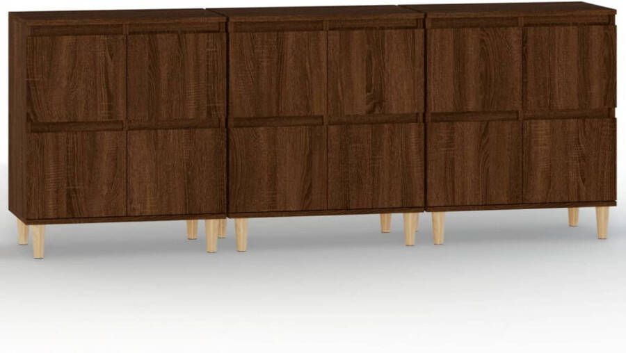 The Living Store Classic Bruineiken Dressoir 60 x 35 x 70 cm Duurzaam hout Voldoende opbergruimte