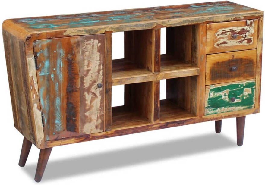 The Living Store Dressoir 150x40x86 cm massief gerecycled hout Keukenkast