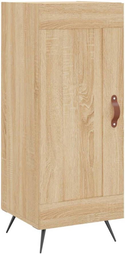 The Living Store -Dressoir-34-5x34x90-cm-bewerkt-hout-sonoma-eiken Keukenkast