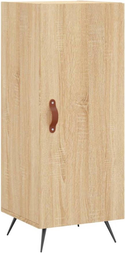 The Living Store -Dressoir-34-5x34x90-cm-bewerkt-hout-sonoma-eiken Keukenkast