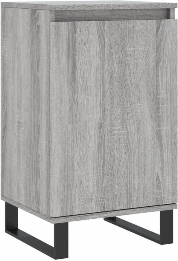 The Living Store Dressoir 40 x 35 x 70 cm Grijs Sonoma Eiken