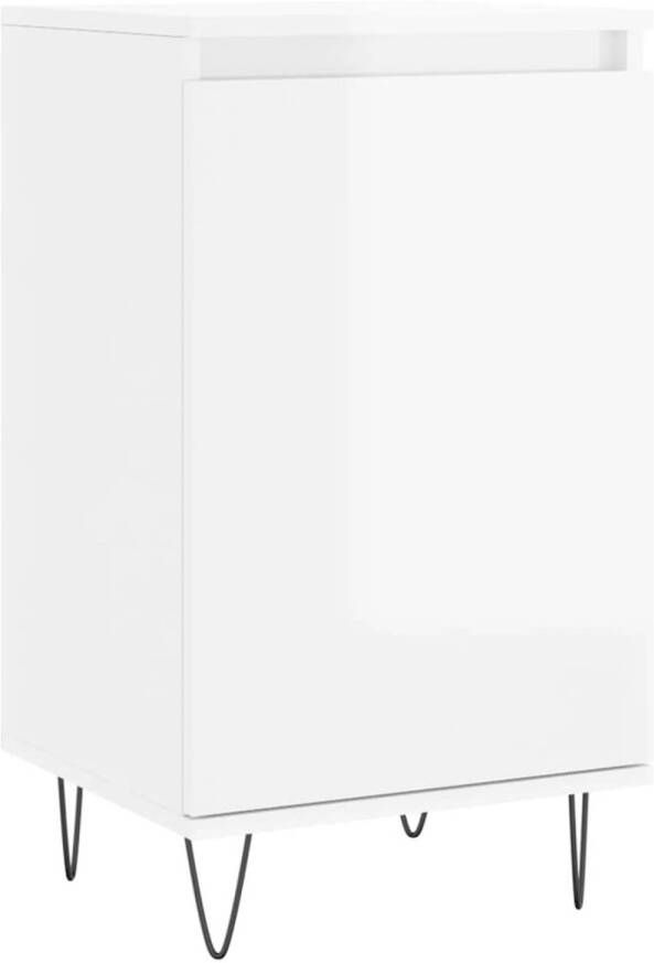 The Living Store Dressoir 40 x 35 x 70 cm Hoogglans wit