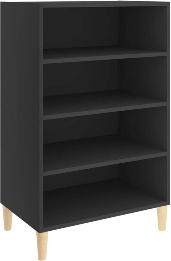 The Living Store Dressoir 57x35x90 cm spaanplaat grijs Keukenkast