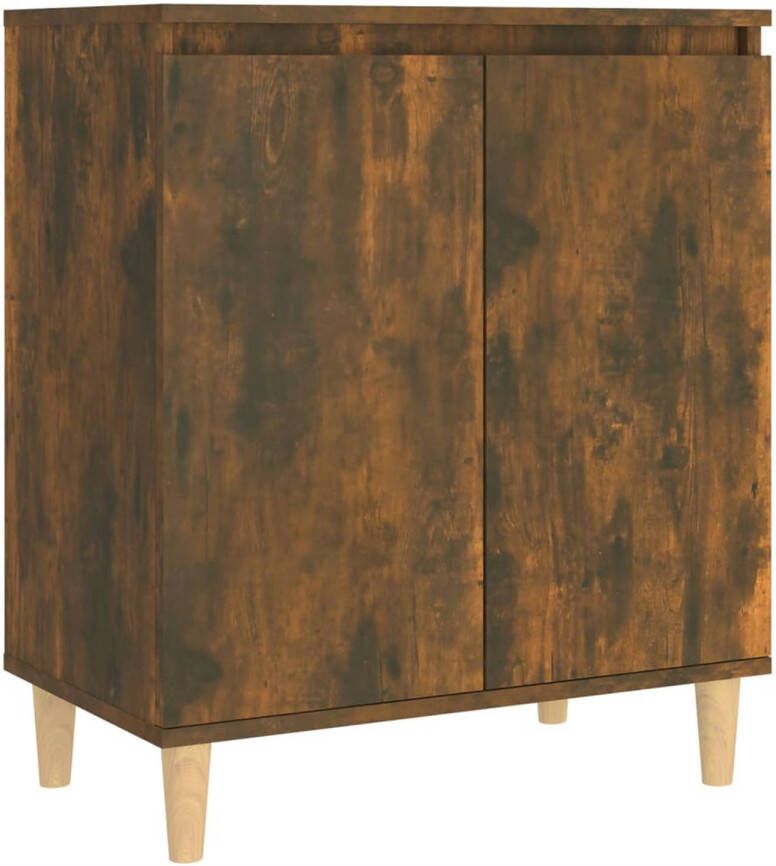 The Living Store Dressoir 60x35x70 cm Gerookt eiken Bewerkt hout