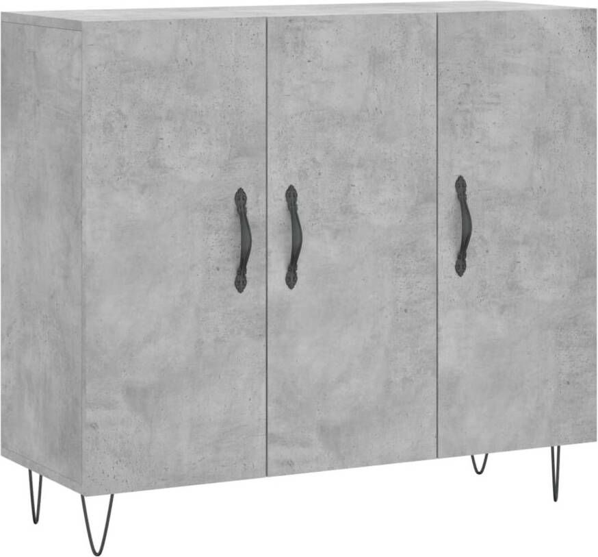 The Living Store Dressoir 90 x 34 x 80 cm Betongrijs