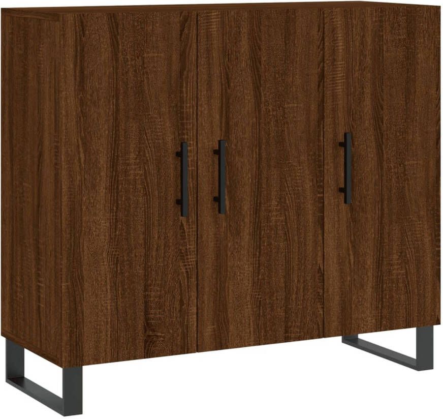 The Living Store Dressoir 90 x 34 x 80 cm Bruineiken