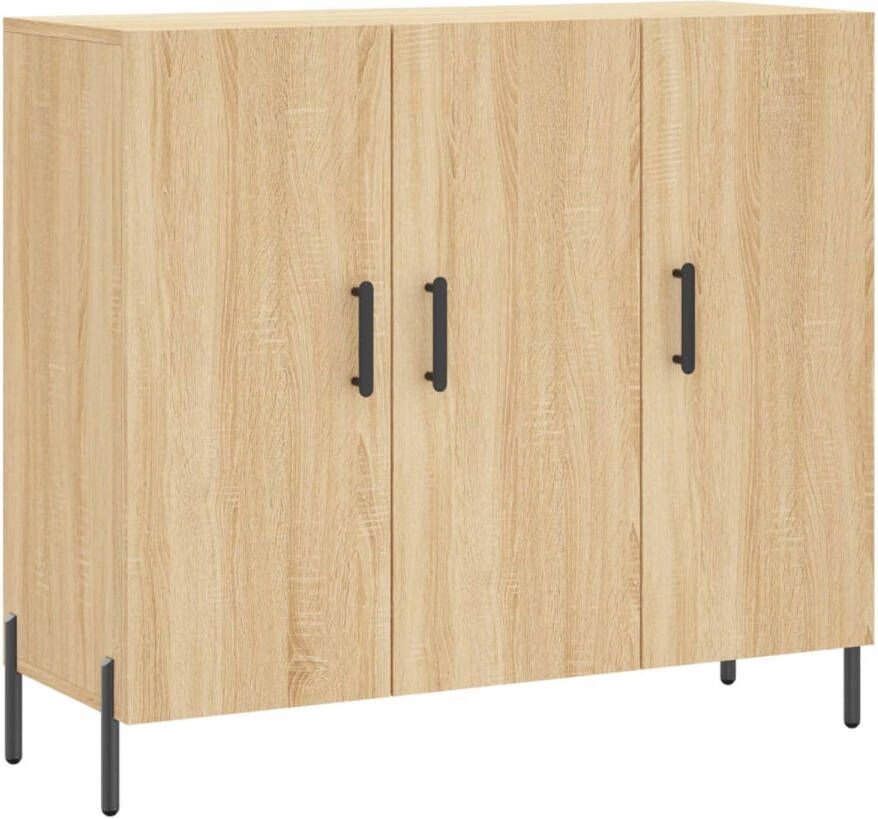 The Living Store Dressoir 90 x 34 x 80 cm Sonoma eiken kleur