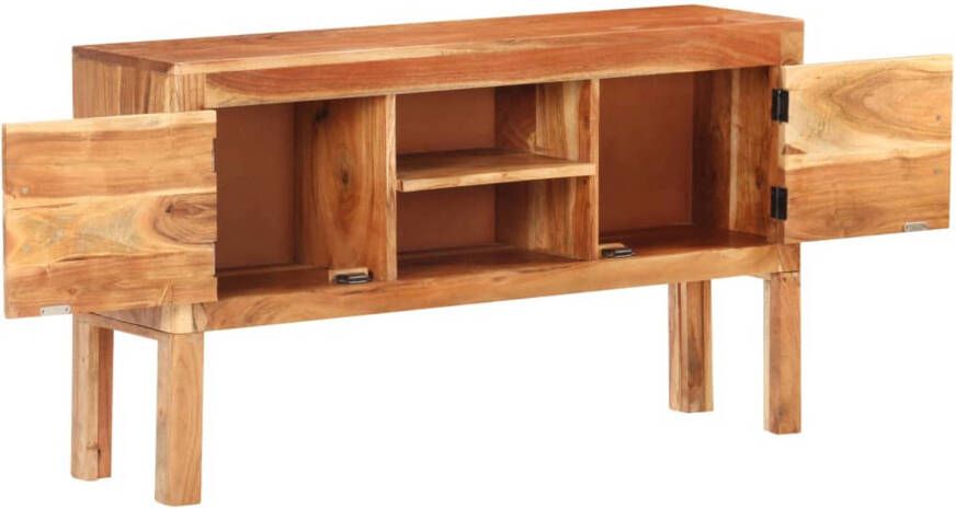 The Living Store Dressoir Acacia Opbergmeubel 116 x 30 x 66 cm Stabiel en Duurzaam