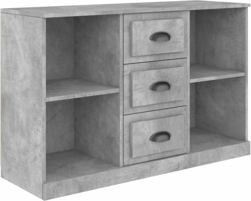 The Living Store Dressoir Betongrijs 104.5x35.5x67.5 cm Tijdloos design