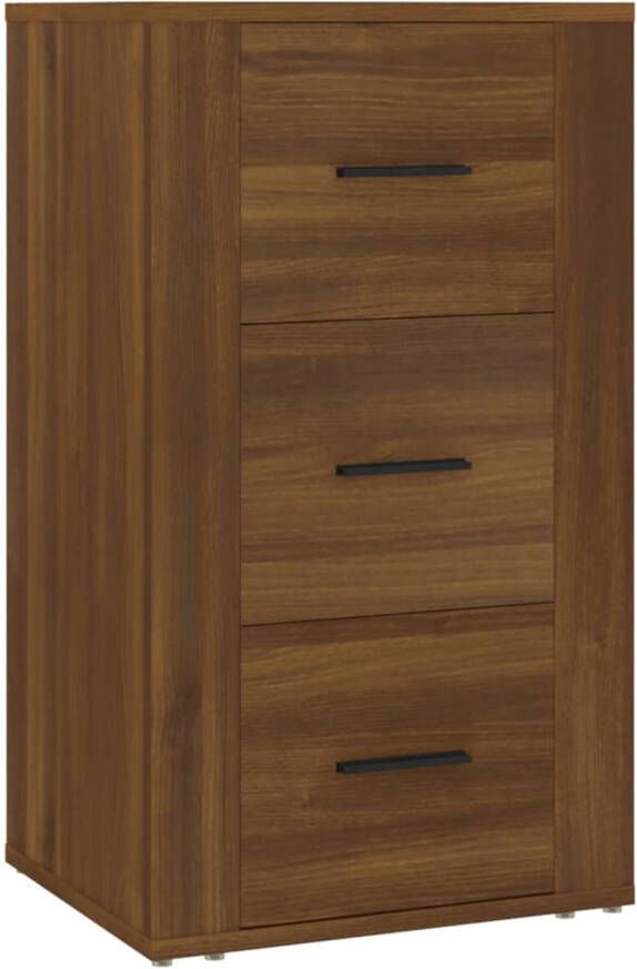 The Living Store Dressoir Bewerkt Hout 40 x 33 x 70 cm Bruineiken